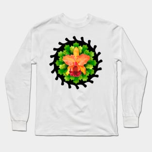 crowned orchid Long Sleeve T-Shirt